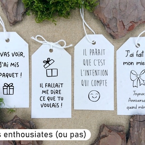 Etiquette à planter - Les enthousiates (ou pas) - Graines de fleurs des champs