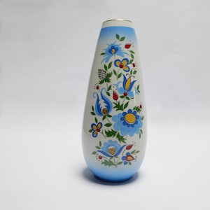 large vintage vase 1950 1970 lubiana poland porcelain