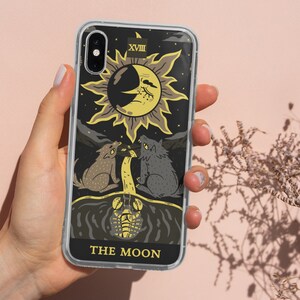 Tarotkaart 18 Geïnspireerd iPhone Hoesje | "De Maan"