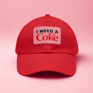 Vintage Baseball Cap, I Need A Diet Coke