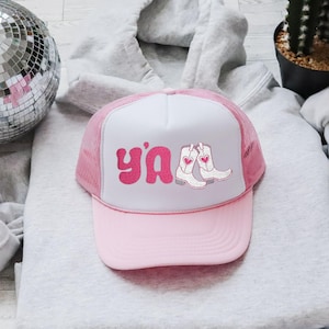 Y&#39;all Embroidered Trucker Hat: Country Style Festival Headwear