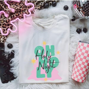 Comfort Colors Oh Holy Night, Christmas, Tee