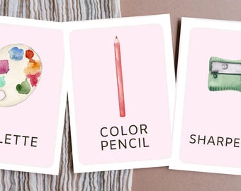 Tarjetas de arte para niños / Aprendizaje en el aula y en casa