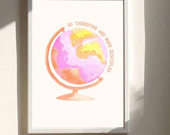 Id y haced discípulos a todas las naciones (impresión digital)