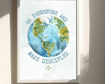 Id y haced discípulos a todas las naciones (impresión digital)