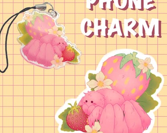 Strawberry Spider Keychain/Phone Charm