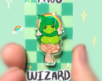 Wizard Frog Acrylic Pin