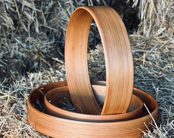 Drum ring 40-75 cm larch for shamanic drum 55 cm diameter