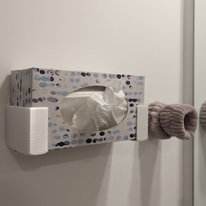 3D Printed Minimalist Tissue Box Holder - Wall Mounted