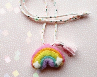 Felt Rainbow Necklace, Rainbow Felt, Rainbow Birthday Favor, Hooray Everyday Design, Little Blue Olive, Rainbows!