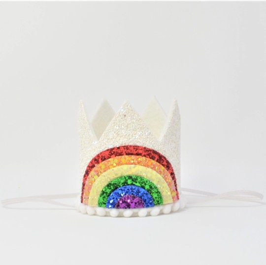 Fascia Per Capelli Con Corona Per 4° Compleanno – Amosfun, Arcobaleno, Accessorio Festa Bimbi