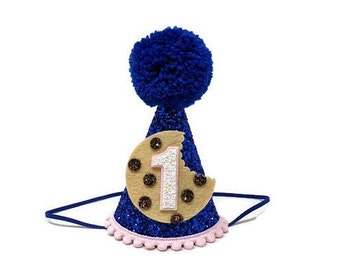 Chocolate Chip Cookie Hat, 1st Birthday Party Hat, Cookie Party, Little Blue Olive, Chocolate Chip Cookie