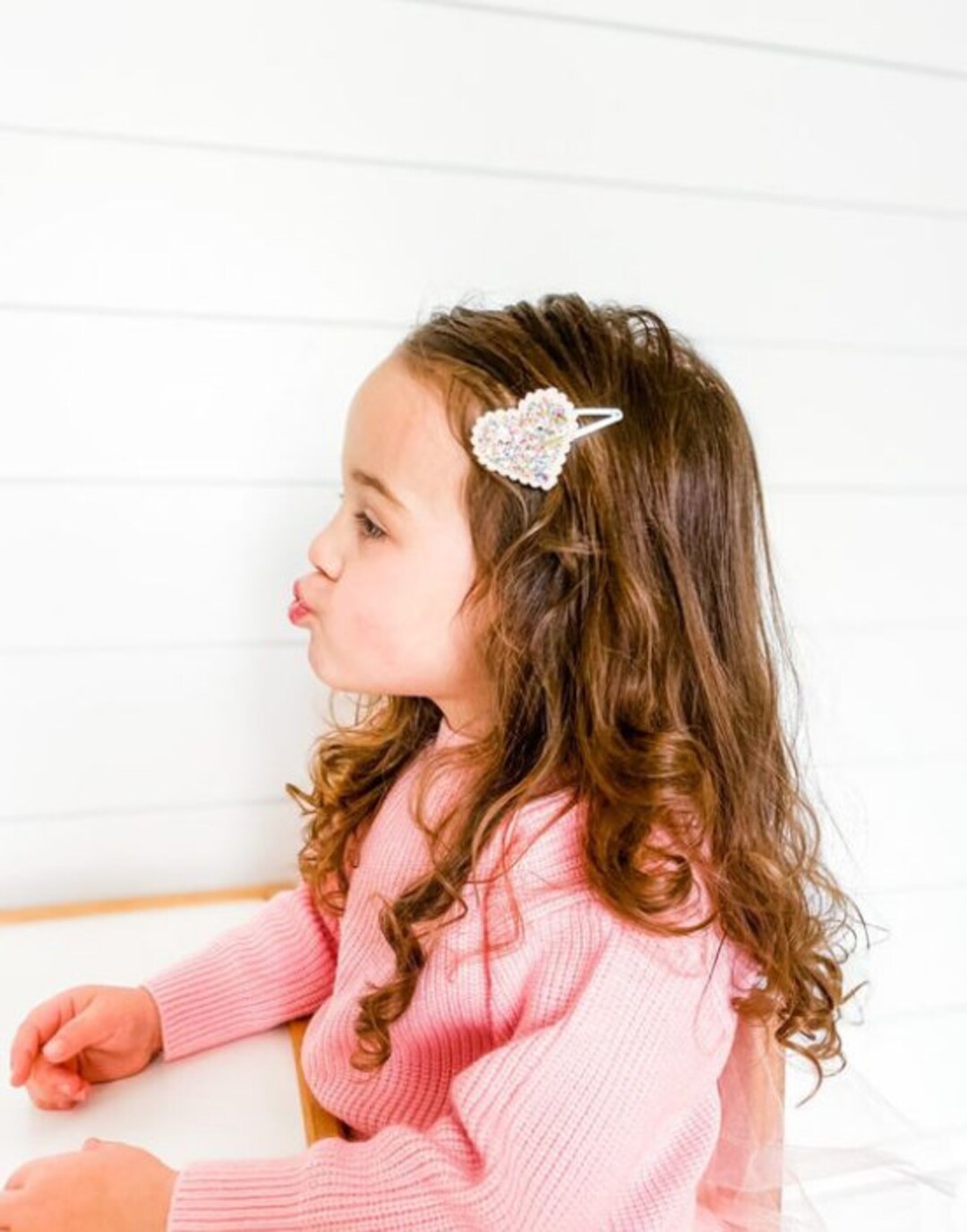 Heart Hair Clips, Valentine Clips, Valentine Barrette, Valentine Hair ...