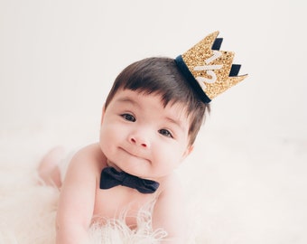 1st Birthday Boy Crown ||  1st Birthday Party Hat || First Birthday Crown|| Boy Birthday Outfit || Light Blue + White