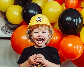 Boy Birthday Construction Hat ||  1st Birthday Party Hat || First Birthday Party|| Boy Birthday Outfit || Construction