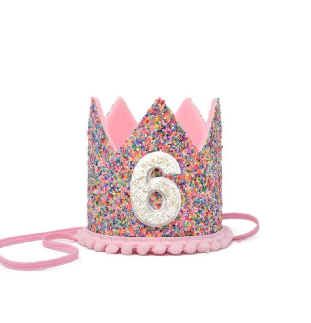 First Birthday Girl Party Crown, 1st Birthday Party Hat, Birthday Party ...