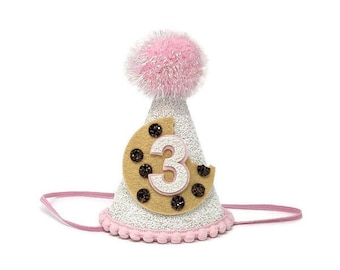 Chocolate Chip Cookie Hat, Cookie Birthday,  1st Birthday Party Hat, Cookie Party, Little Blue Olive, Chocolate Chip Cookie Birthday