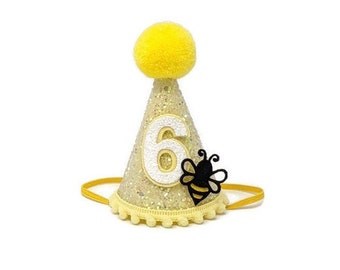 Cumpleaños de abeja, sombrero de cumpleaños de abeja, fiesta de abeja, abeja de miel, cumpleaños de miel y abeja, fiesta de cumpleaños de verano, sombrero de abeja, pastel smash