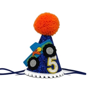 Monster Truck Birthday Party, Monster Jam Birthday Hat, Monster Truck Birthday Hat, Little Blue Olive, Birthday Hat