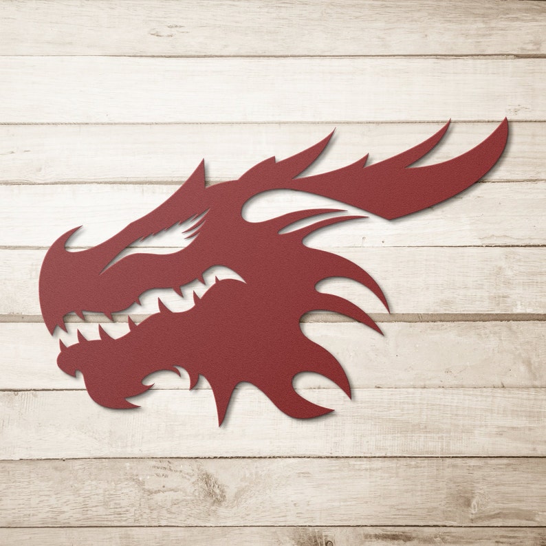 Dragon Metal Wall Art Steel Sculpture Decor for Outdoors Etsy