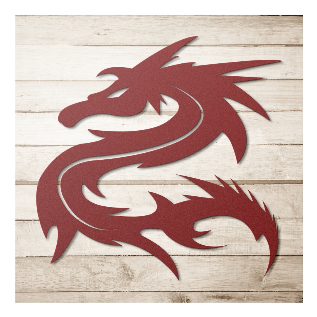 Dragon Metal Wall Art Steel Sculpture Decor for Outdoors Etsy