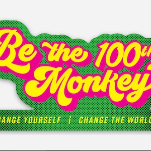 Sé el mono número 100 (verde)