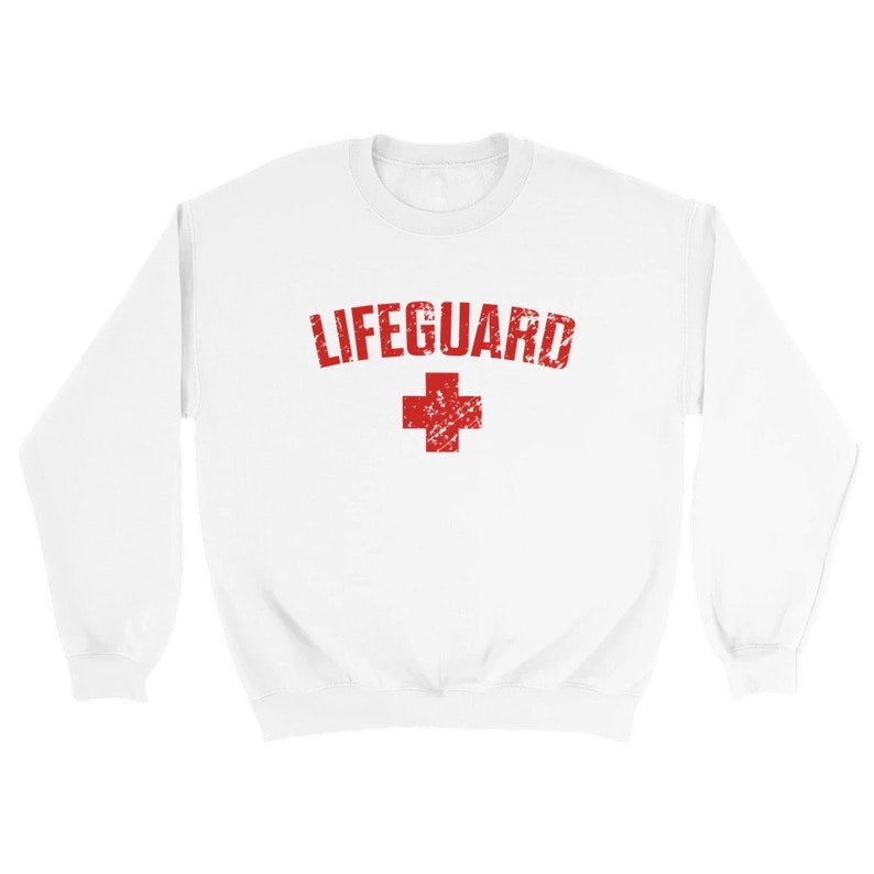Lifeguard Sweatshirt, Lifeguard Sweater, Beach Rescue Hoodie, Lifesaver