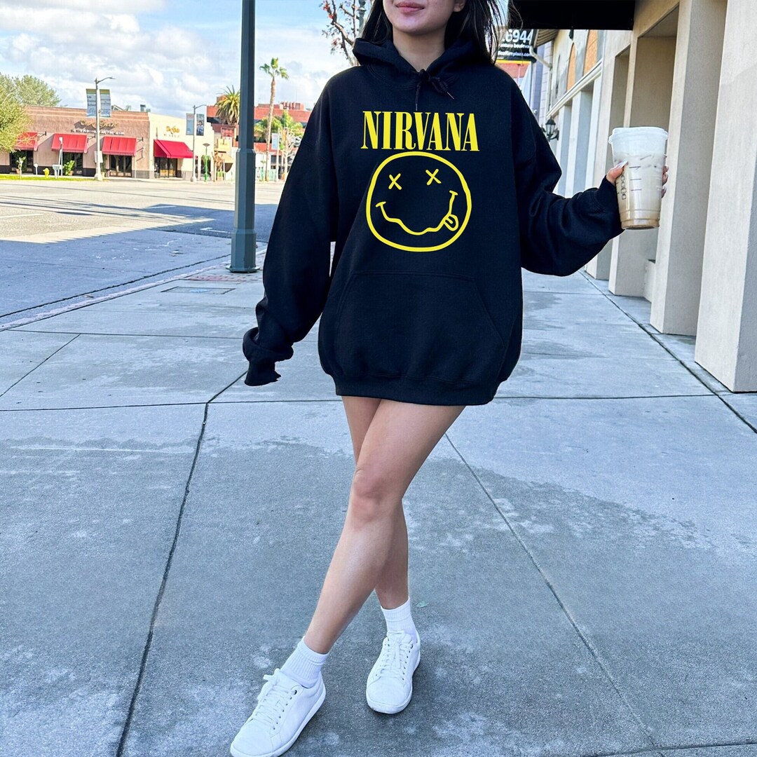 Nirvana Hoodie, Nirvana Sweatshirt, Trendy Sweatshirt, Crazy Hoodie