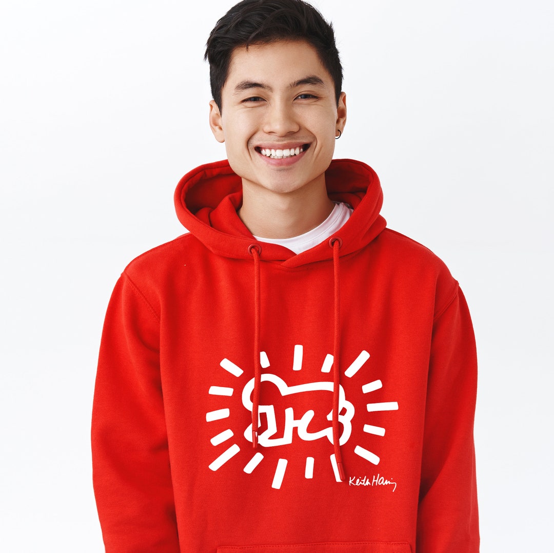 Keith Haring Hoodie Keith Haring Sweatshirt Keith Haring Etsy