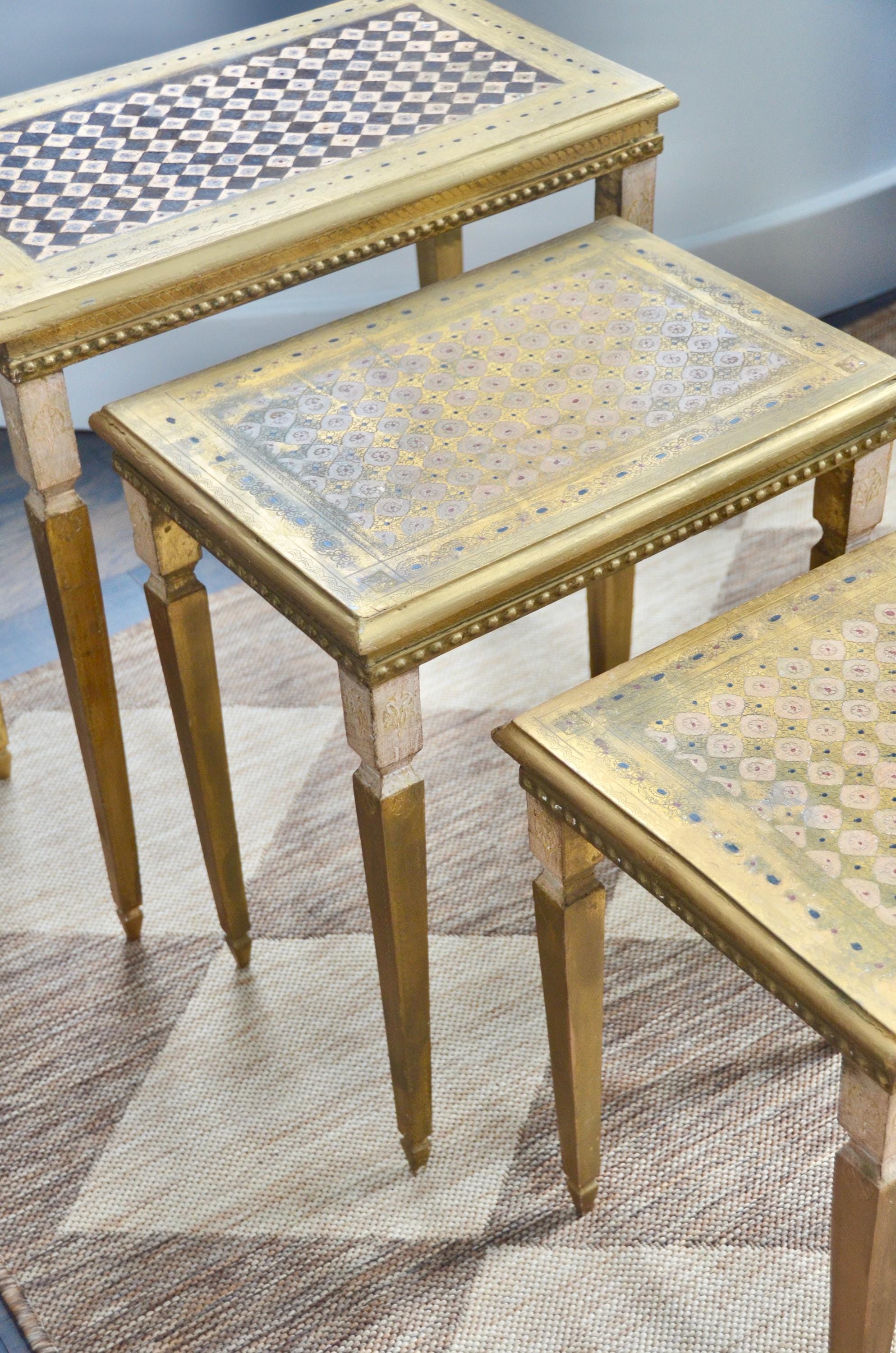 Italian Florentine Nesting Tables - Etsy