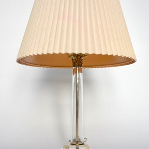 Clearly Regency - Vintage Brass & Glass Regency Style Lamp Corinthian Column