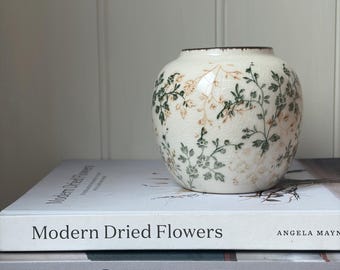 Vintage Ceramic Crackle Glaze Flower Vase