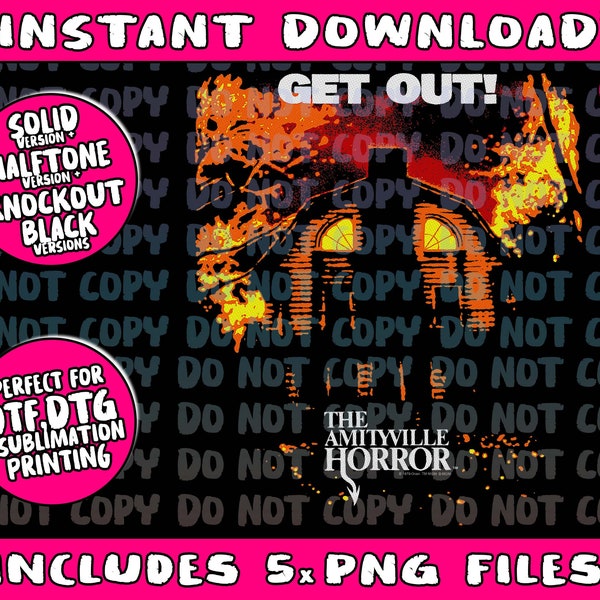 Amityville Horror Get Out Png Bundle, Trending Png, Popular Printable