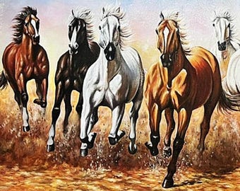 絵画　馬 馬の絵1 風水 絵画 (120X67CM) | セオアートギャラリー