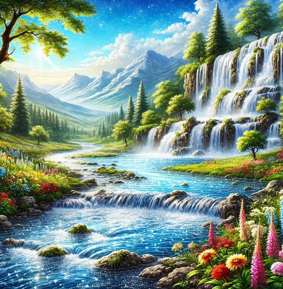 絵画 Mountain waterfall il_fullxfull.6525158543_5nbu.jpg