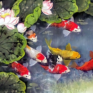 鯉の画 栄樹作 一点物 送料込み。 2025年最新】Yahoo!オークション -双鯉(絵画)の中古品・新品・未