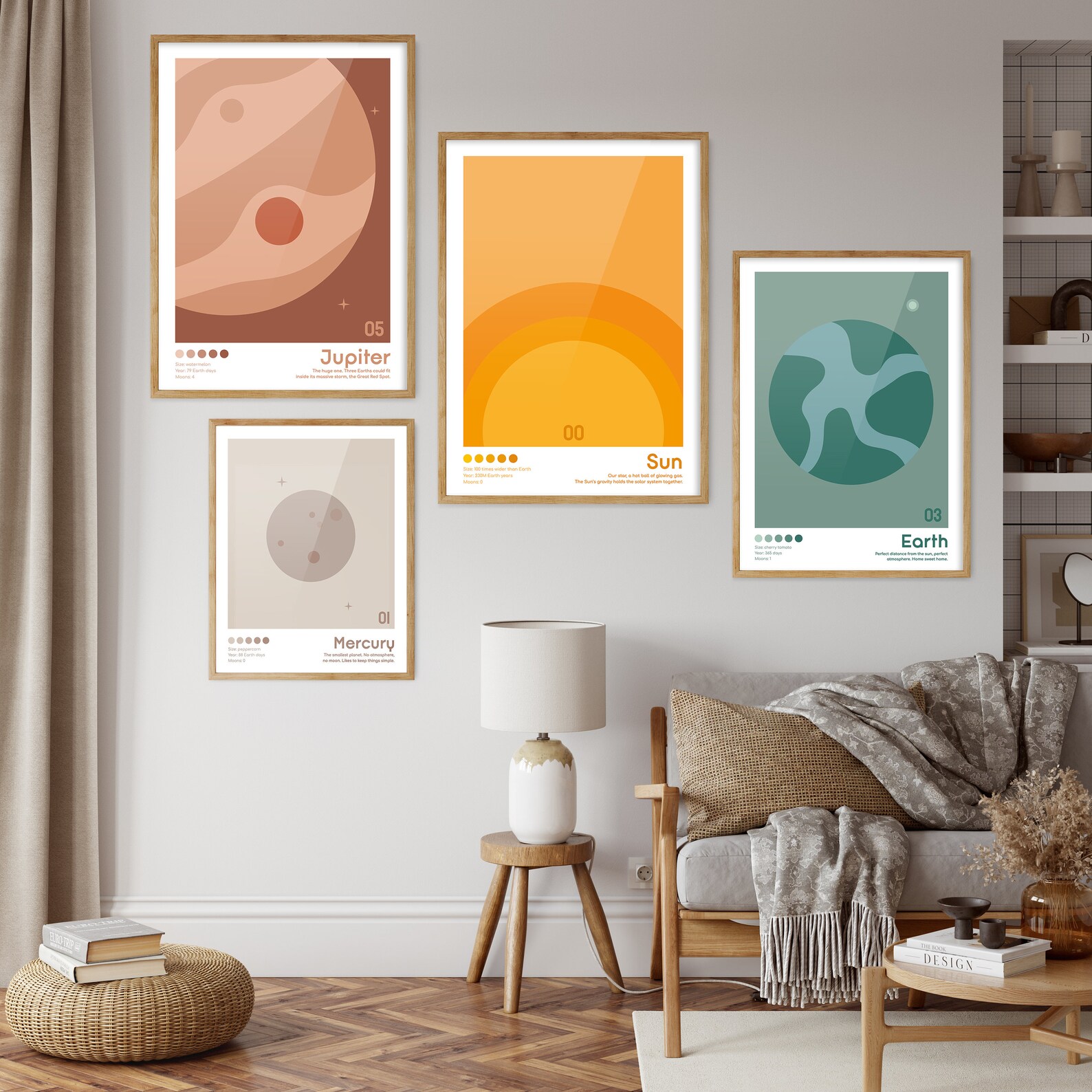 Solar System Wall Decor | Set of 9 Printables | Bauhaus Digital ...