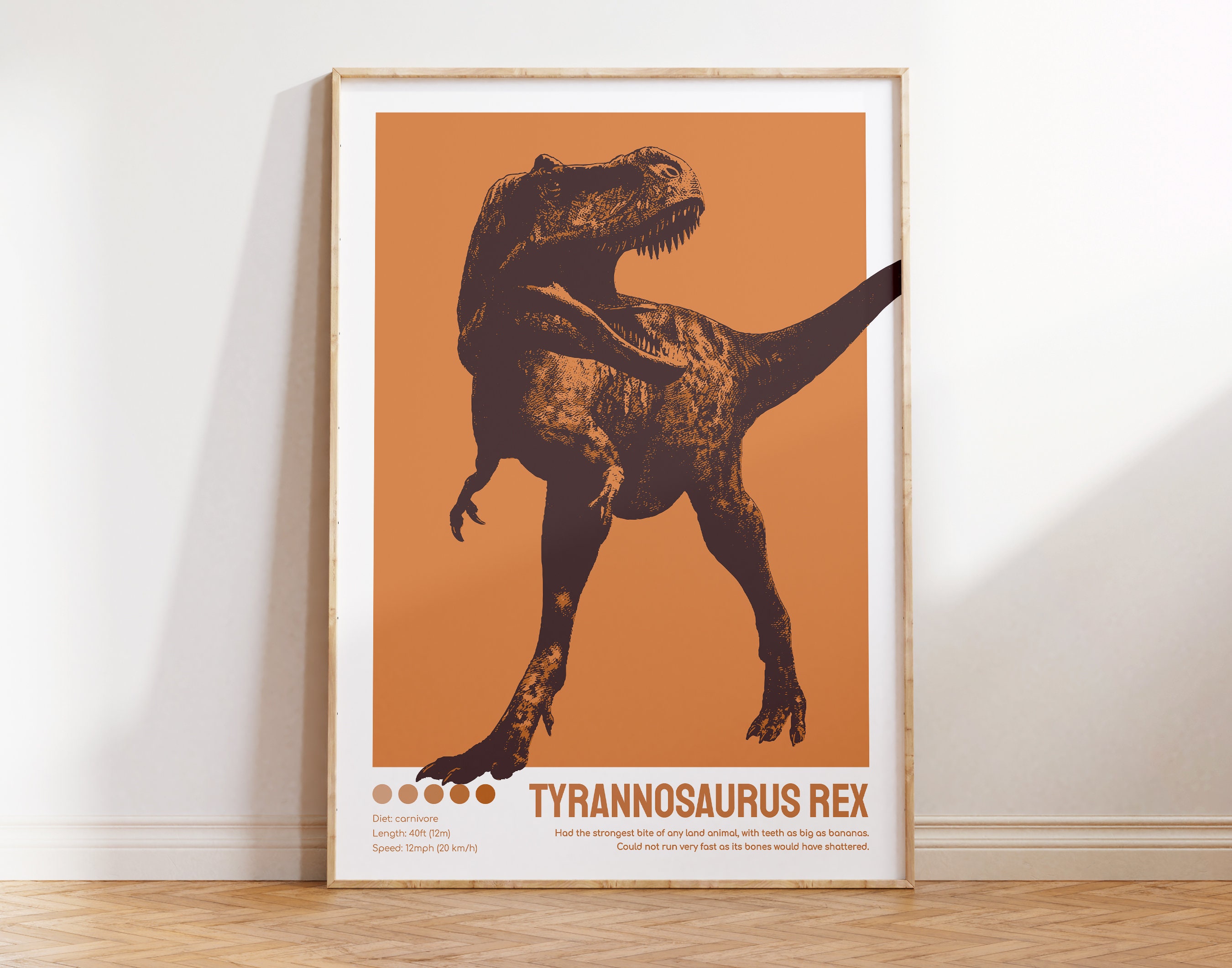 T rex poster - Etsy 日本