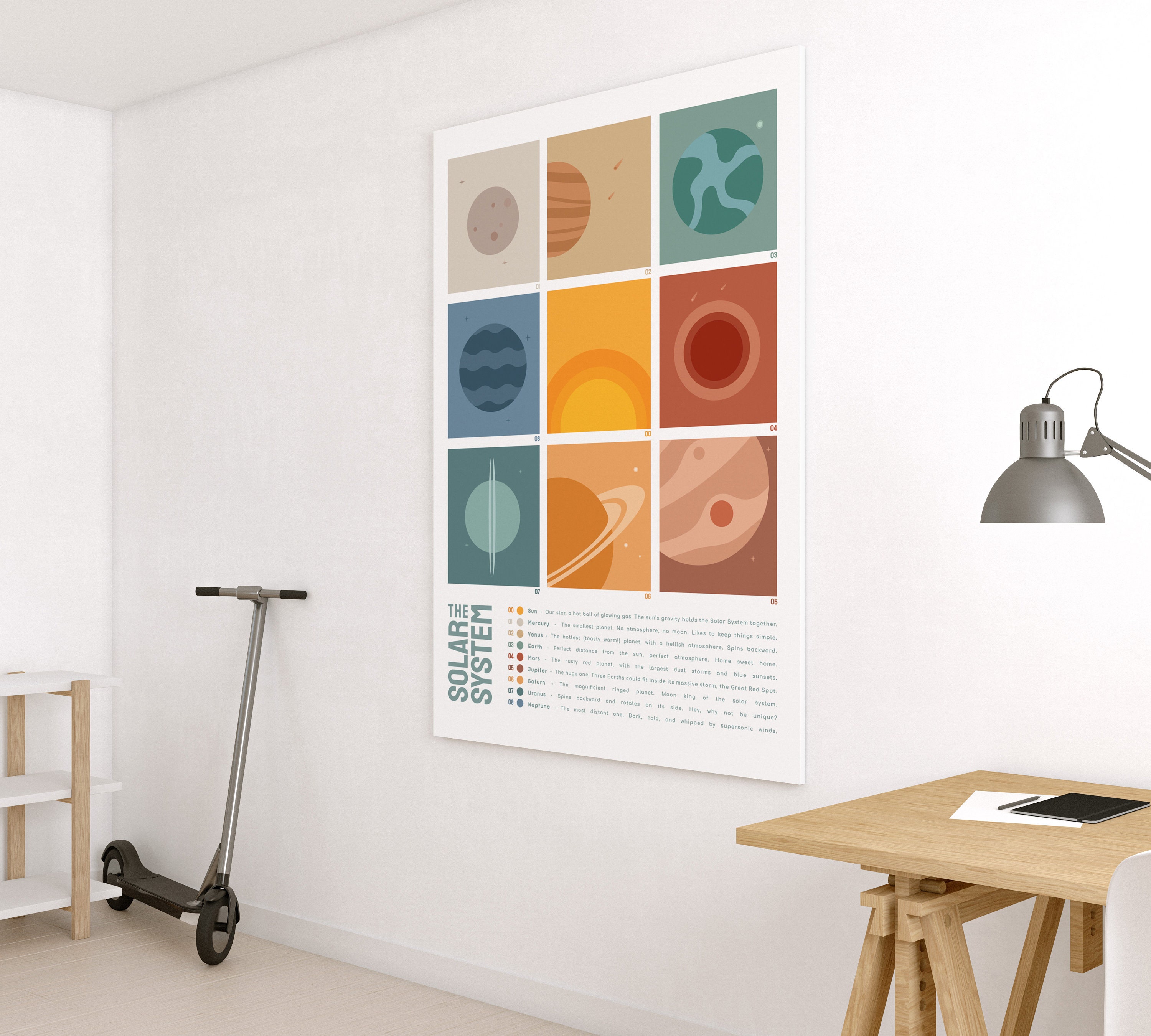 Solar System Print | Planets Printable | Bauhaus Digital Download ...