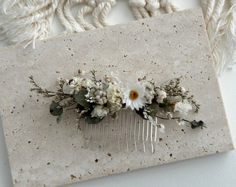 Pettini Per Capelli Da Sposa Argento Con Fiori, Foglie E Perle – Accessorio Nuziale Con Cristalli, Cerchietto Regolabile Per Donne E Ragazze, 25 Cm