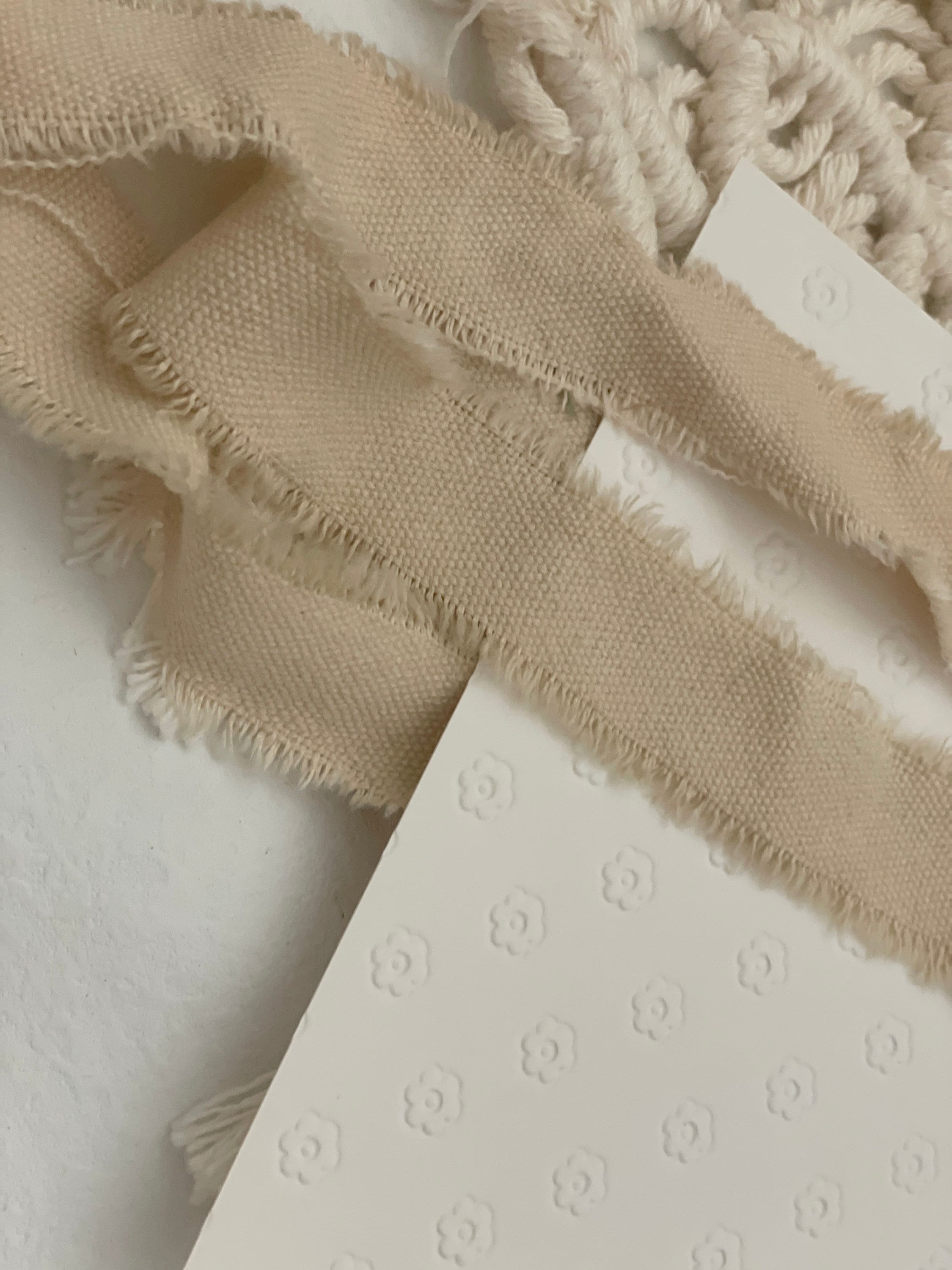 Hand Torn Heavy Cotton Ribbon for Wedding Events Gifts DIY Ribbon ...
