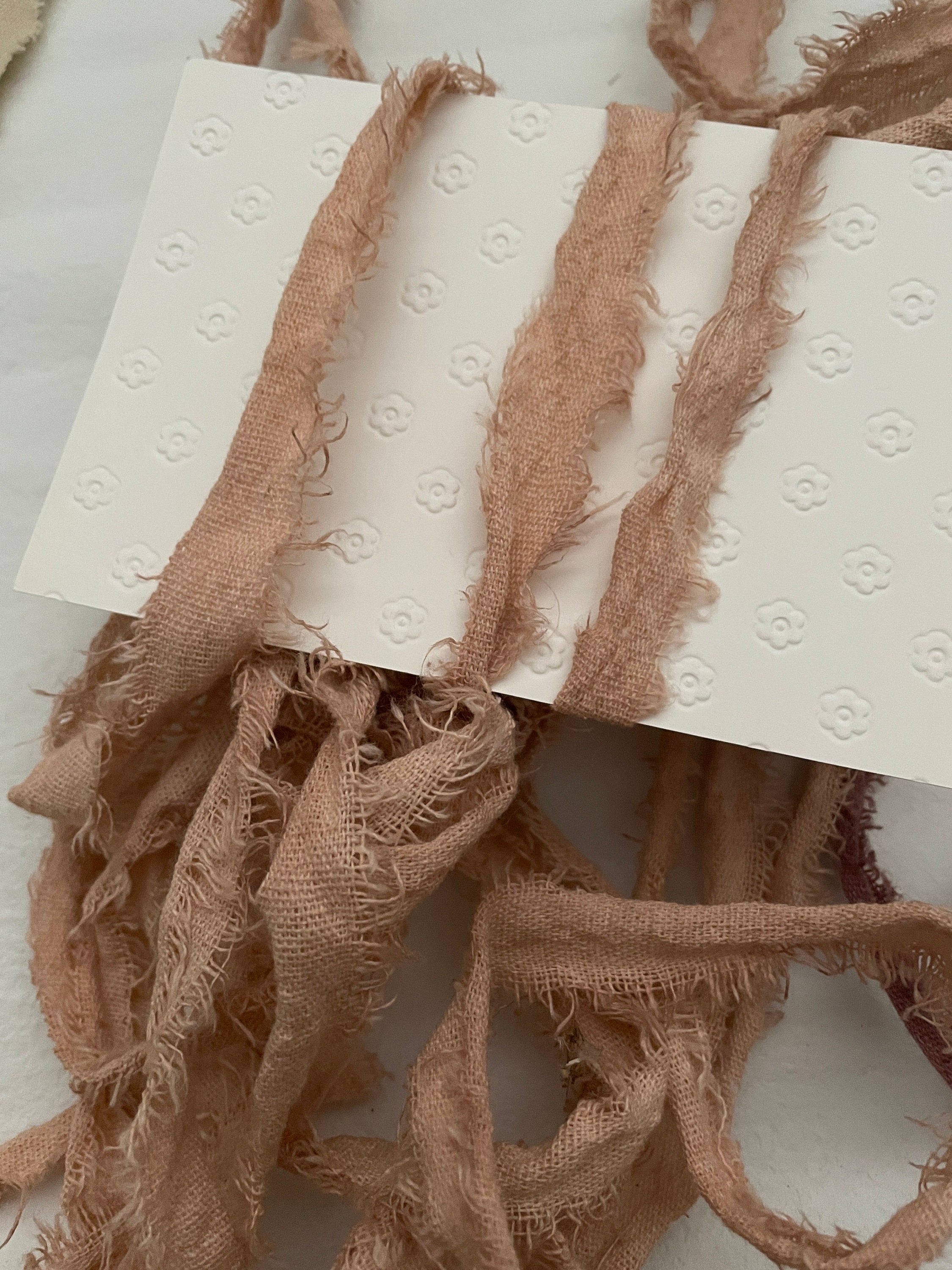 Hand Torn Heavy Cotton Ribbon for Wedding Events Gifts DIY Ribbon ...