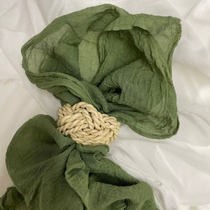Clearance Sale, Straw knot napkin rings, boho wedding napkin ring, love knot napkin holder