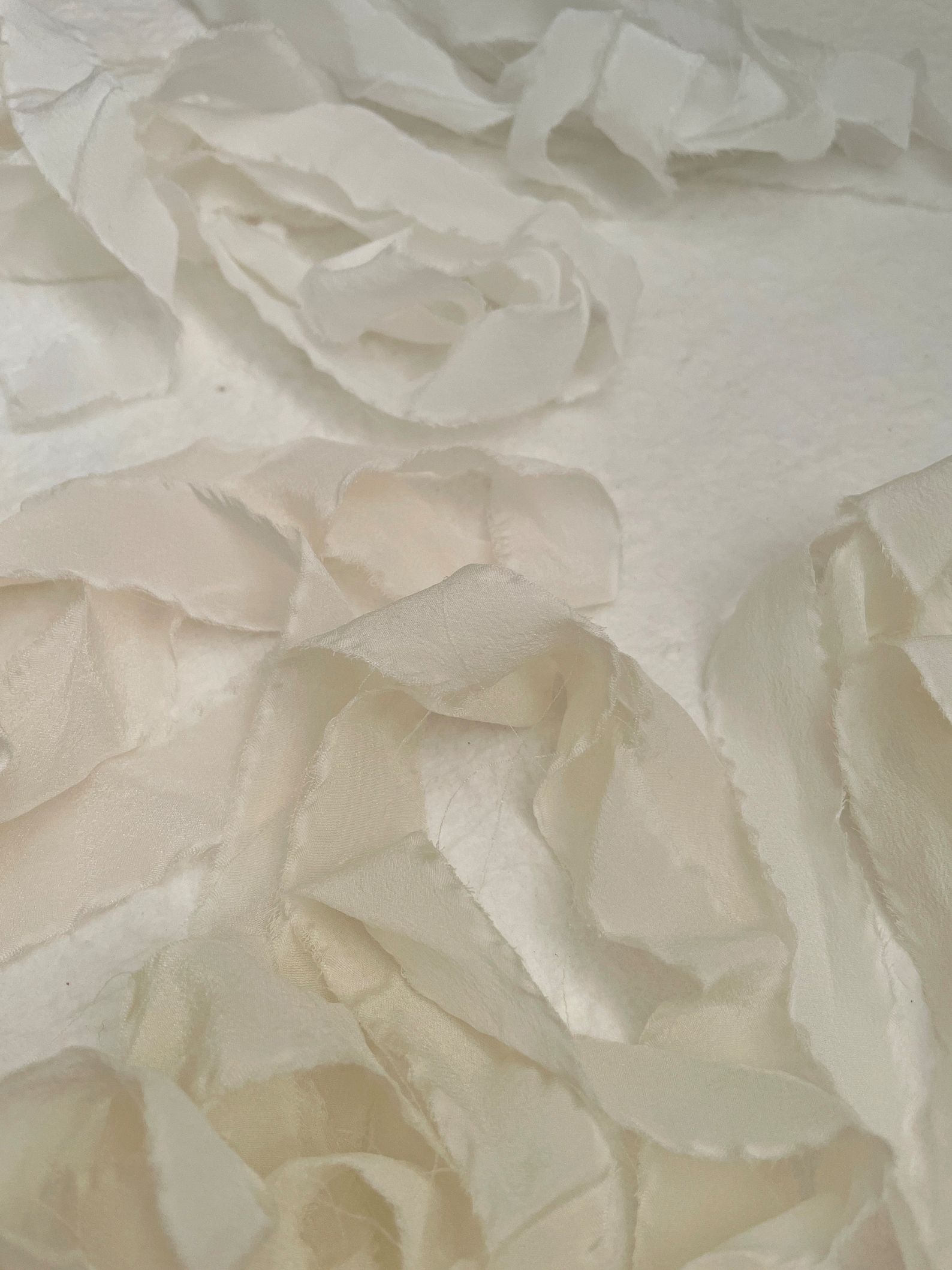 Hand Torn 100% Pure Silk Ribbon for Wedding Events | High End Frayed ...