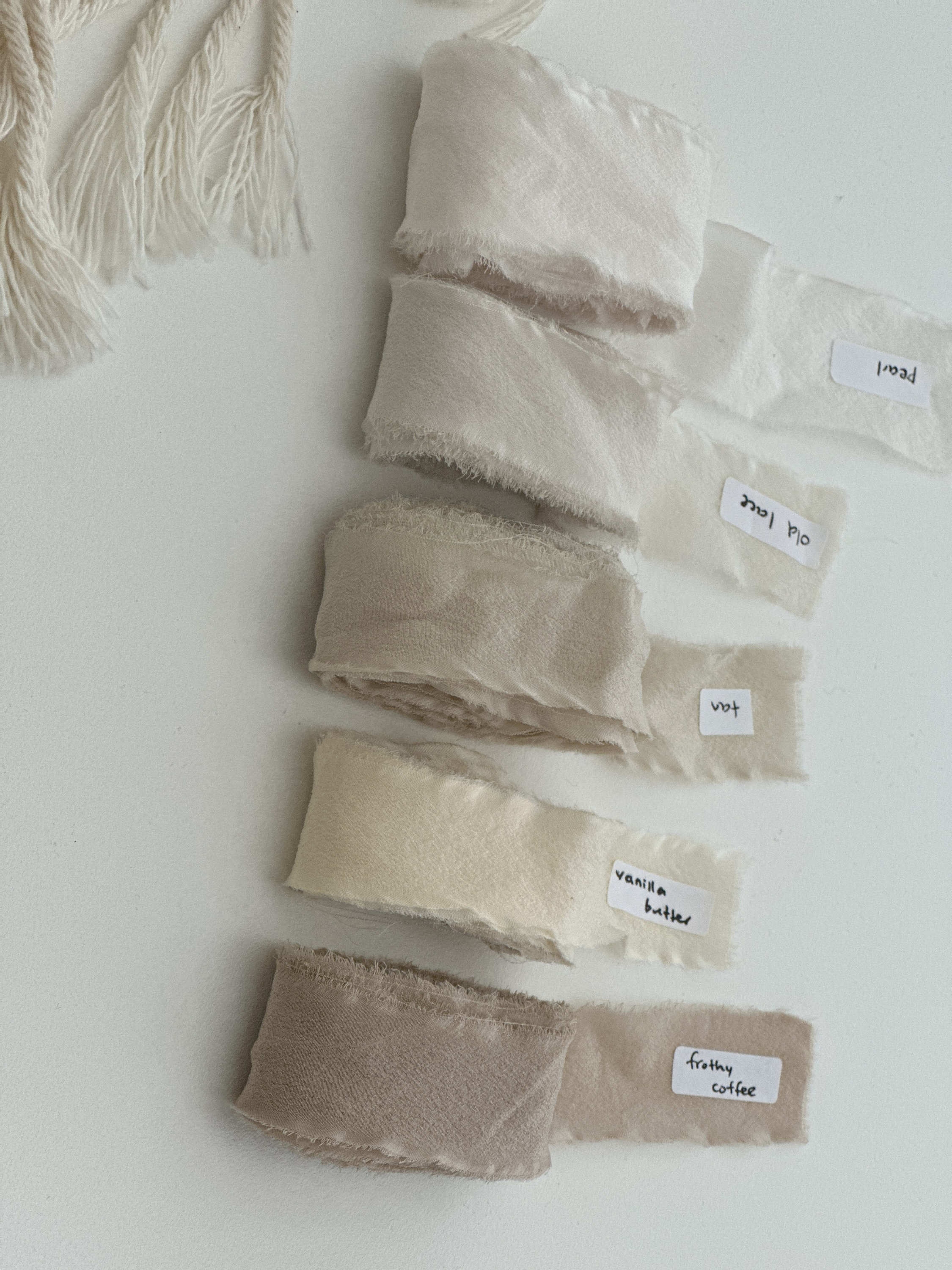 Event Hand Ribbons Hand Torn 100% Pure Silk Ribbon for Wedding Events | High End Frayed ...
