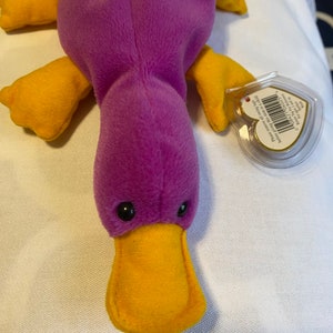 Rare Original 1993 Collectible Patti the Platypus Beanie Baby with Multiple Tag Errors