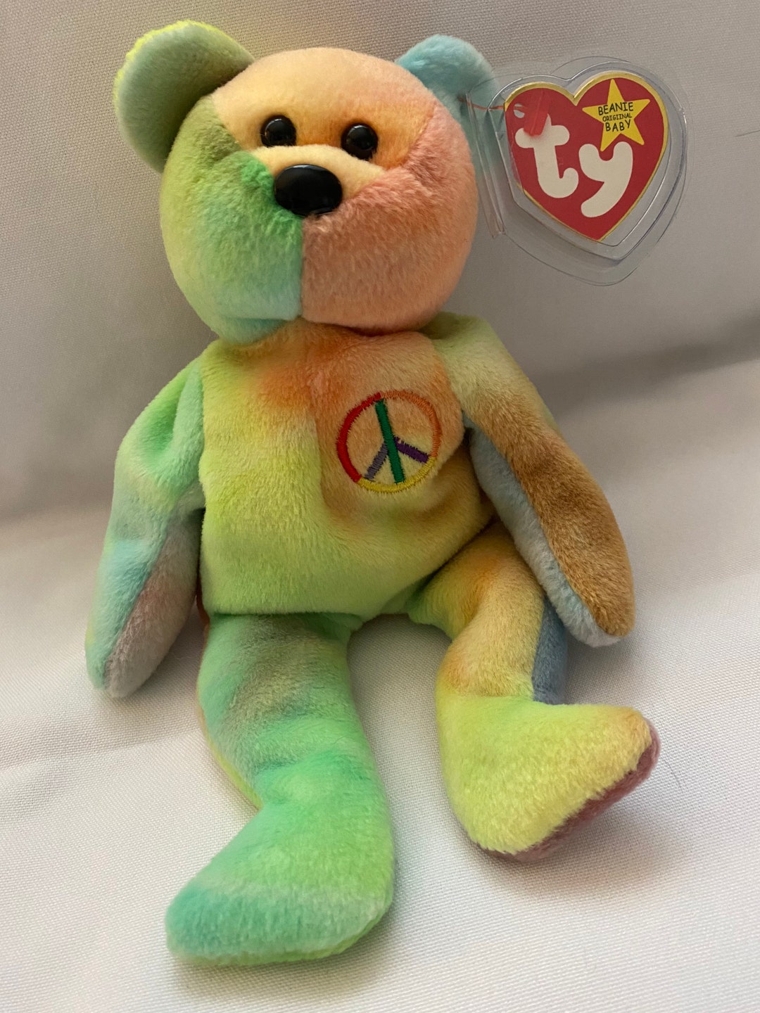 RARE Peace Beanie Baby Limited Edition Etsy