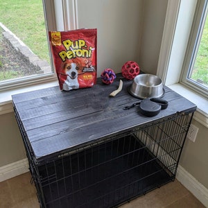 Dog Kennel Cover,Safety lip Included, Wooden dog kennel top, Dog Kennel Top, Pet Crate Table, Crate Cover, Dog kennel, pet supplies,