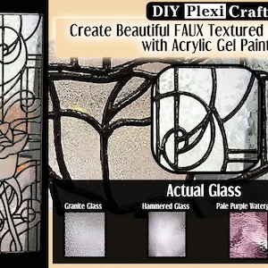 FAUX 219pc Precut Stained Glass Kit for Adults Skill Level 3 ROSES Suncatcher DIY Kit for Adults No stained glass grinder needed image 5