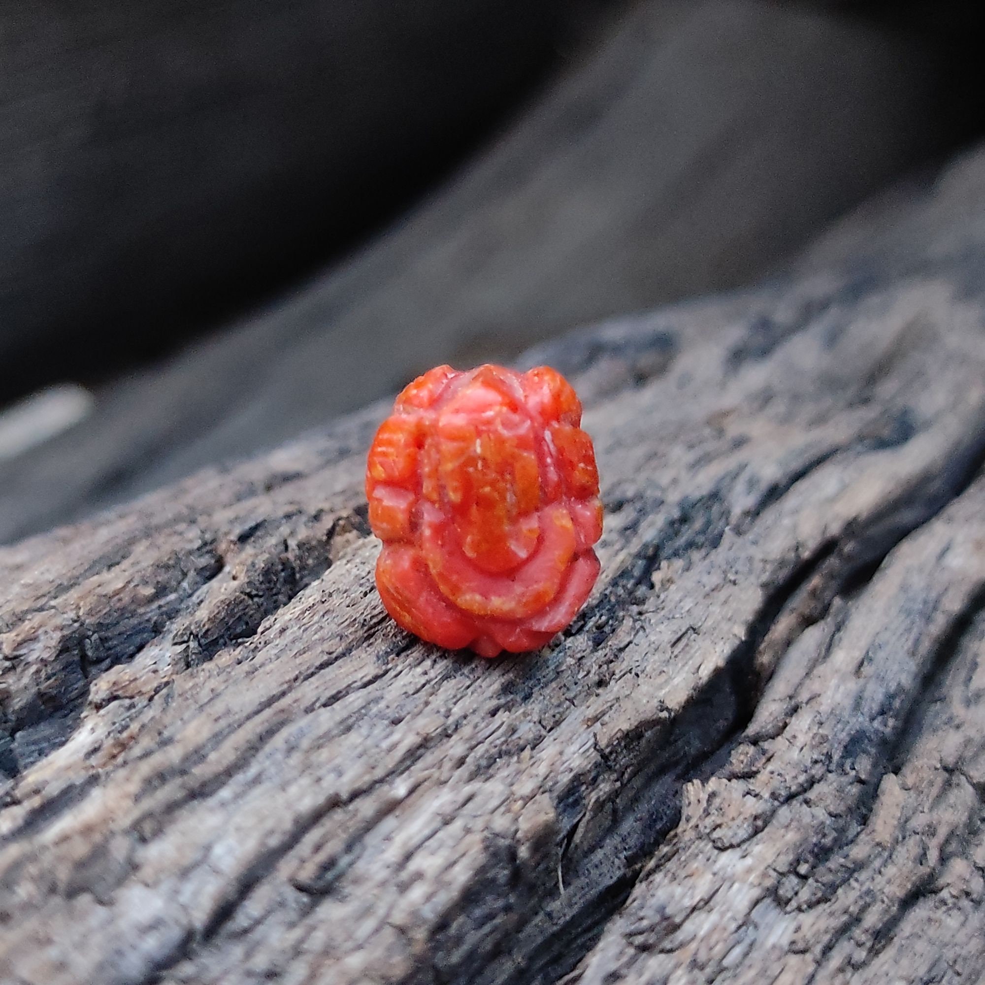 Red coral cheap ganesha pendant
